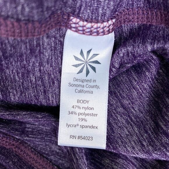 Athleta Chaturanga Quest 19" Purple Active Crop - Picture 4 of 11